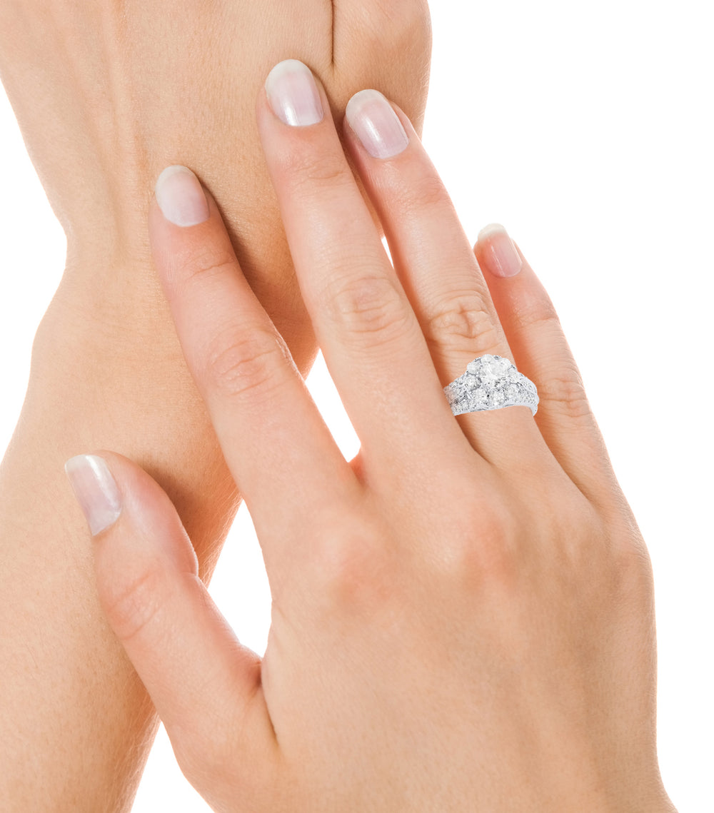 14k White Gold Diamond Rings