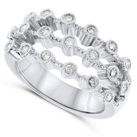 14k White Gold Diamond Rings