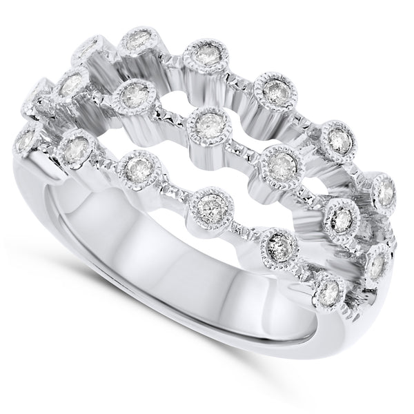14k White Gold Diamond Rings