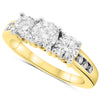 14k Yellow Gold Diamond Rings