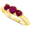 14k Yellow Gold Ruby Rings