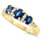 18k Yellow Gold Sapphire Rings